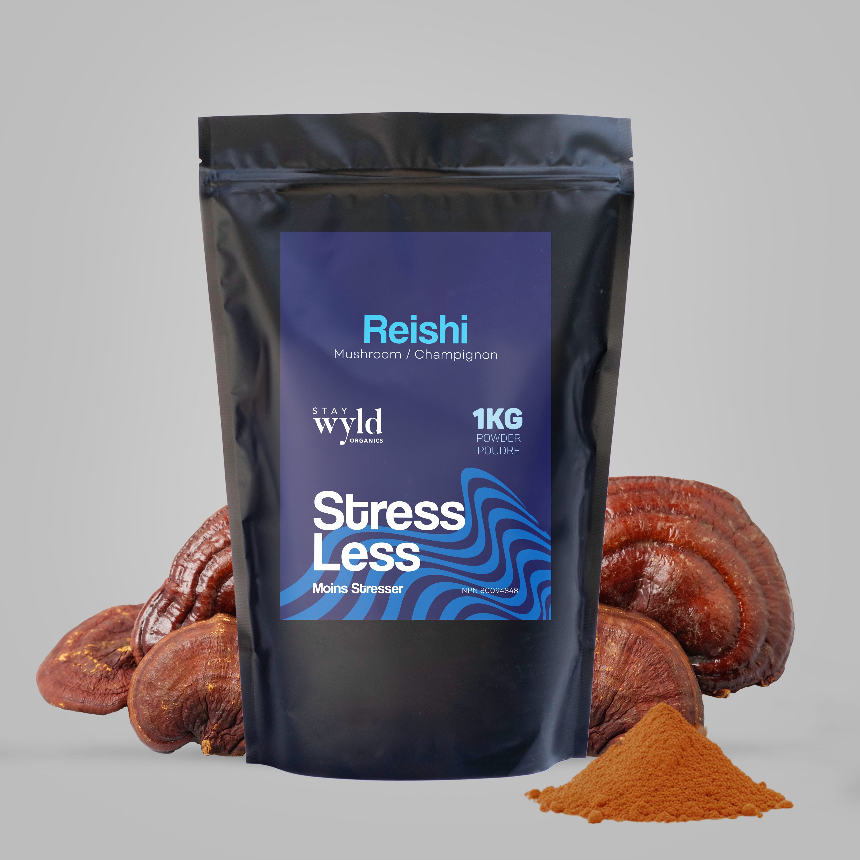 Poudre de champignon Reishi en vrac (1kg)