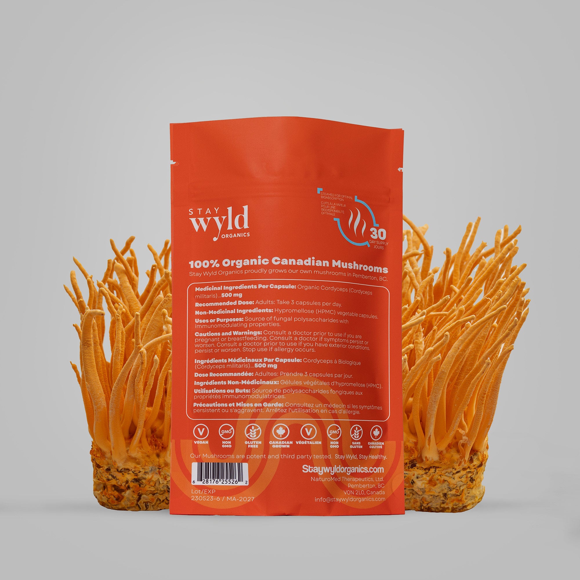 Gélules de champignons Cordyceps