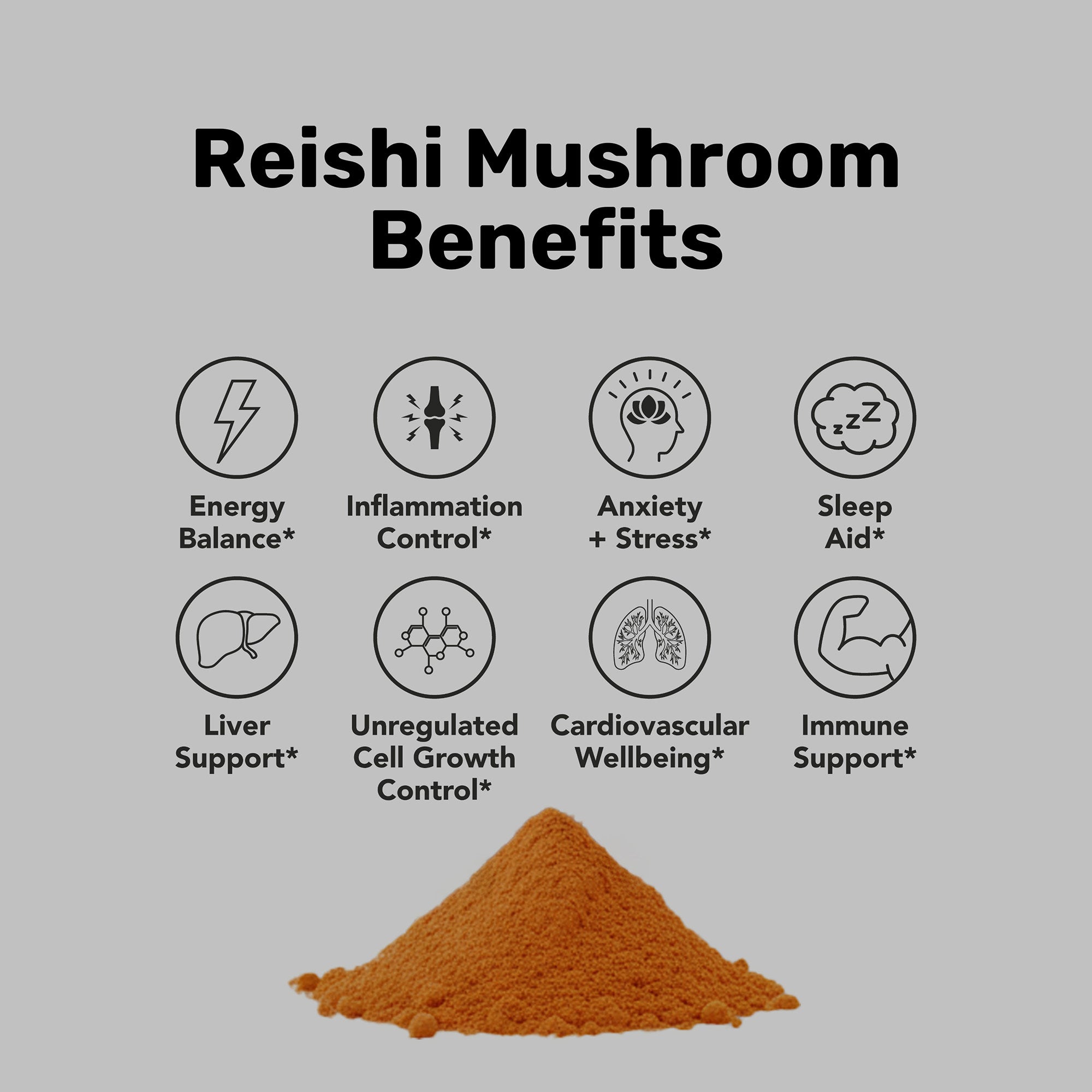 Poudre de champignon Reishi en vrac (1kg)
