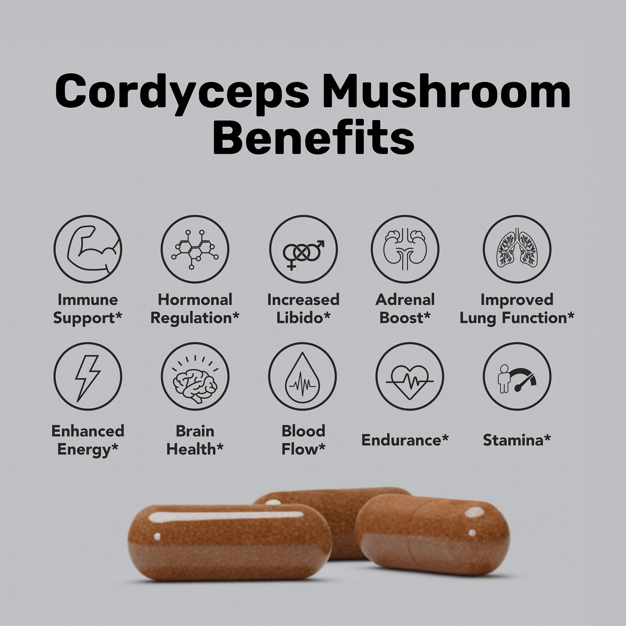 Gélules de champignons Cordyceps